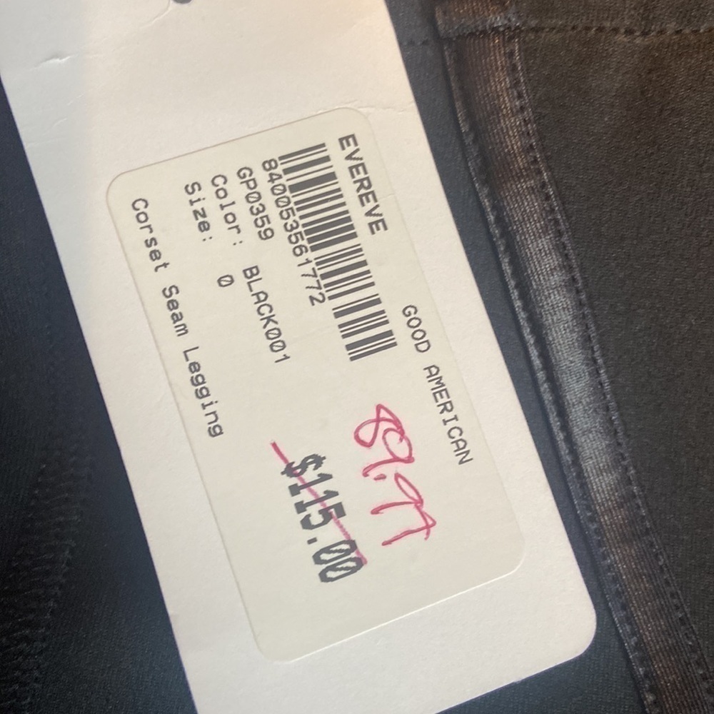 NWT Good American Black Leggings - Picture 10 of 10
